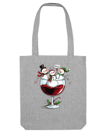 cu vin si umor de  Crăciun - Wine and cheering snowmen Heather Grey