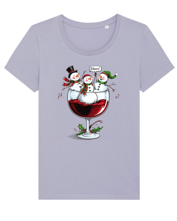 cu vin si umor de  Crăciun - Wine and cheering snowmen Lavender