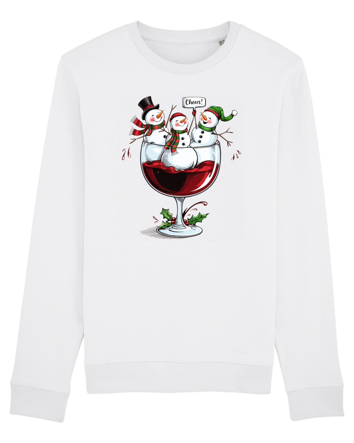 Bluză mânecă lungă Unisex Rise White