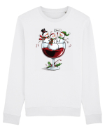 cu vin si umor de  Crăciun - Wine and cheering snowmen Bluză mânecă lungă Unisex Rise