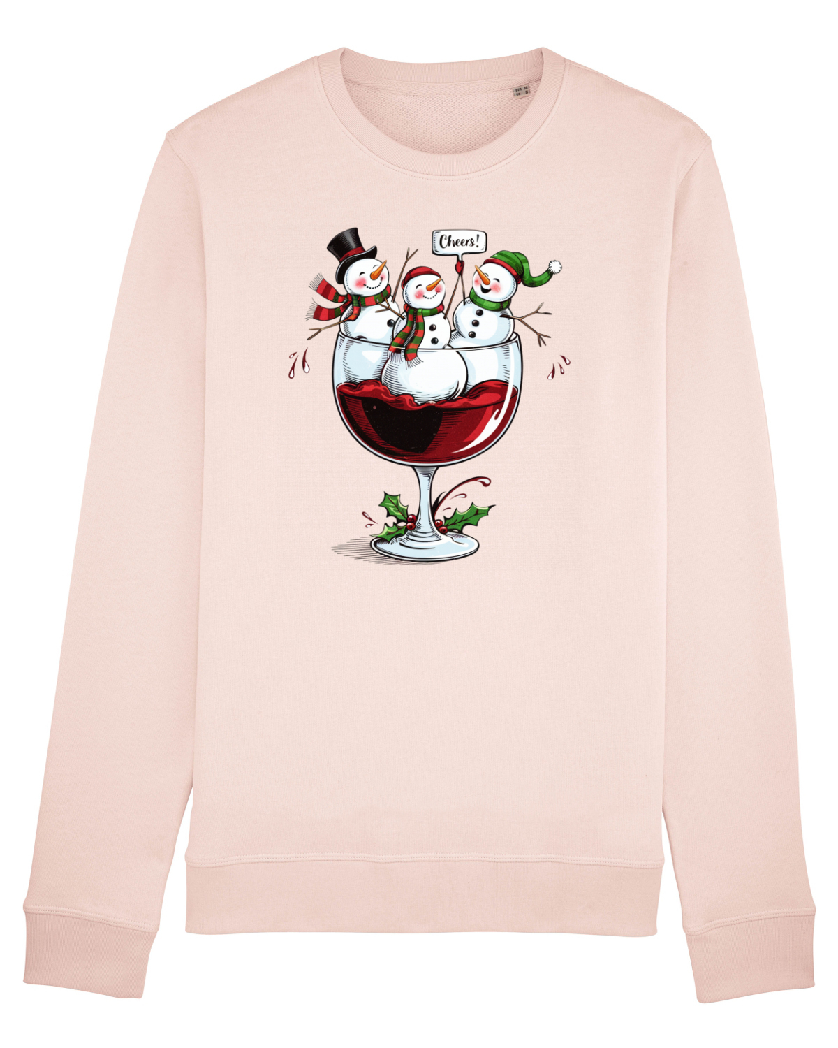 Bluză mânecă lungă Unisex Rise Candy Pink