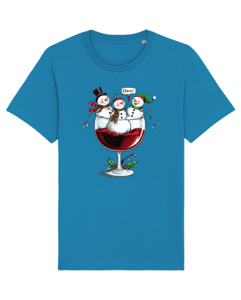 cu vin si umor de  Crăciun - Wine and cheering snowmen Azur