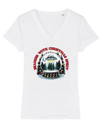 Crăciun extraterestru - Beaming with Christmas spirit White