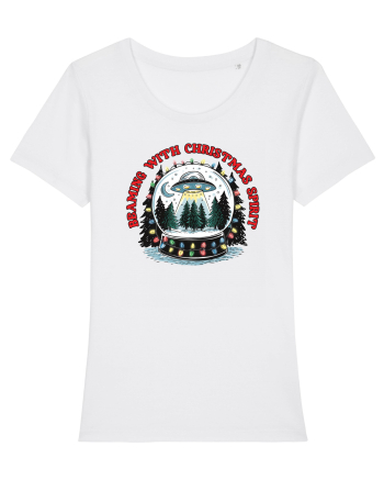 Crăciun extraterestru - Beaming with Christmas spirit White