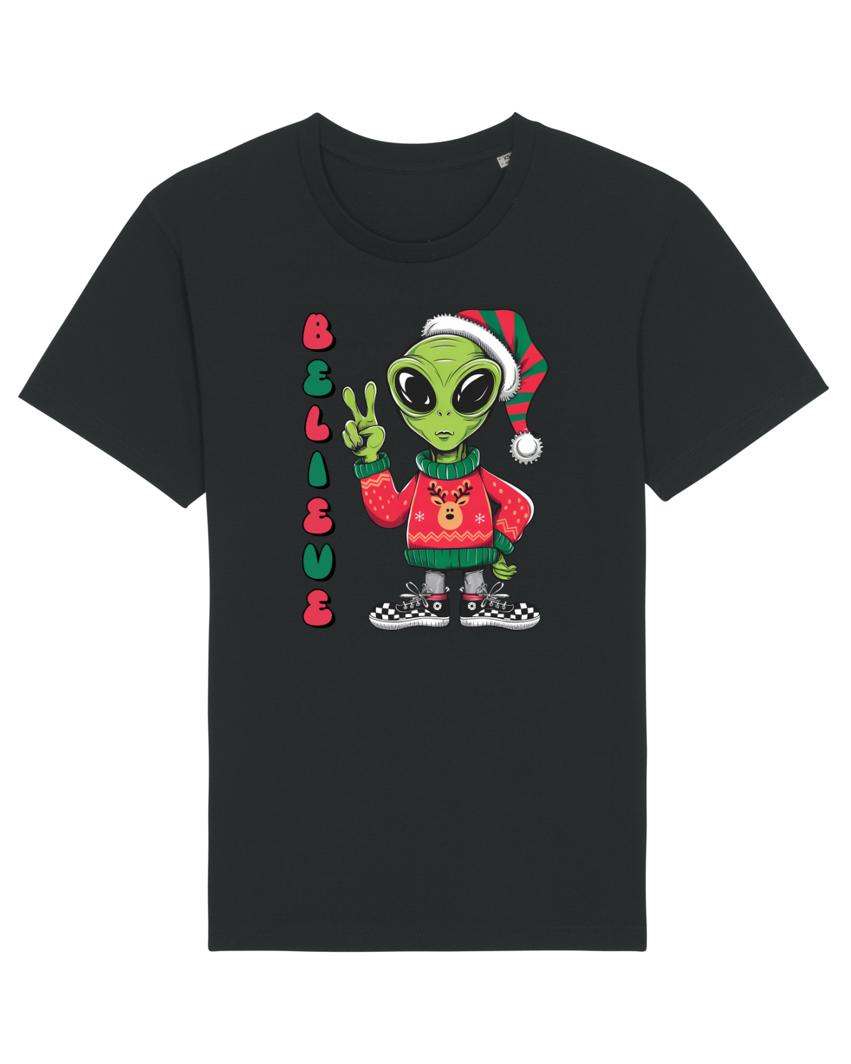 Tricou mânecă scurtă Unisex Rocker Black