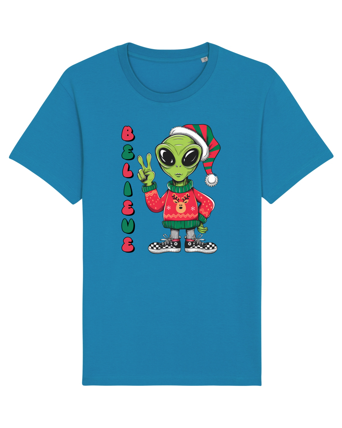 Tricou mânecă scurtă Unisex Rocker Azur