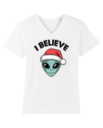 Crăciun extraterestru - I believe Tricou mânecă scurtă guler V Bărbat Presenter