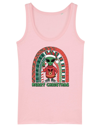 Crăciun extraterestru - Merry Christmas Alien Cotton Pink