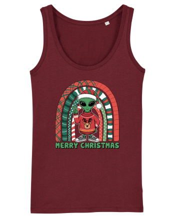 Crăciun extraterestru - Merry Christmas Alien Burgundy