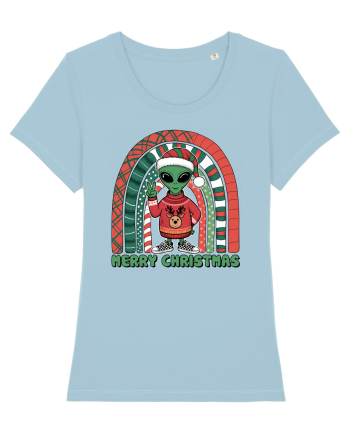 Crăciun extraterestru - Merry Christmas Alien Sky Blue
