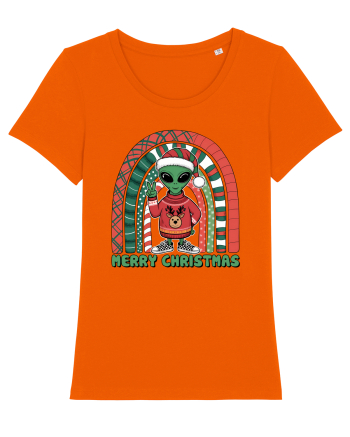 Crăciun extraterestru - Merry Christmas Alien Bright Orange