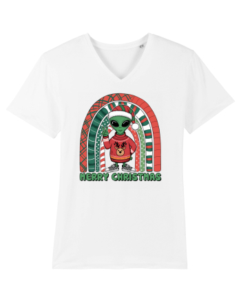Crăciun extraterestru - Merry Christmas Alien White