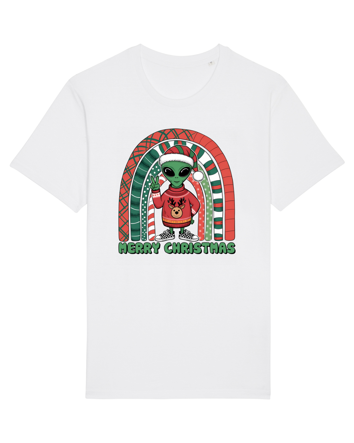 Tricou mânecă scurtă Unisex Rocker White