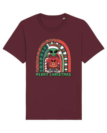 Crăciun extraterestru - Merry Christmas Alien Burgundy