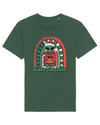 Crăciun extraterestru - Merry Christmas Alien Bottle Green