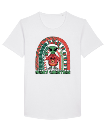 Crăciun extraterestru - Merry Christmas Alien White