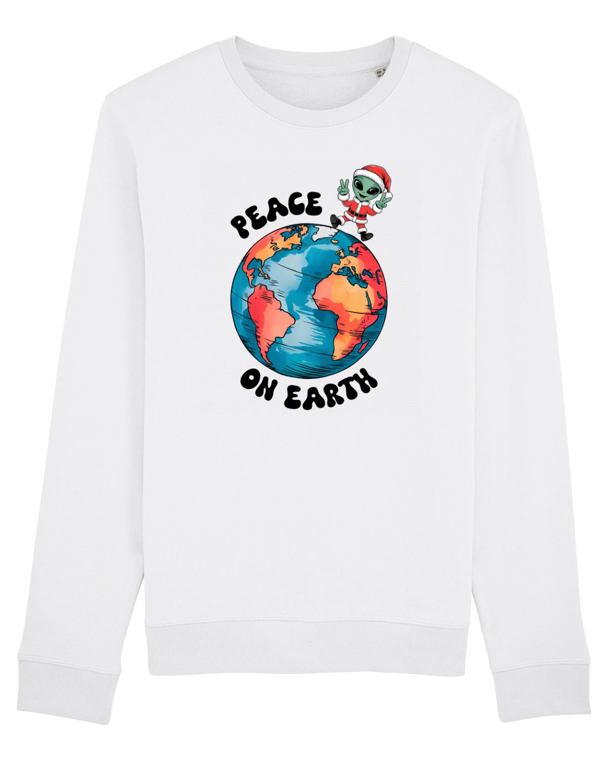 Bluză mânecă lungă Unisex Rise White