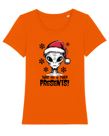 Crăciun extraterestru - Take me to your presents Bright Orange