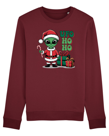 Crăciun extraterestru - UFO ho ho Burgundy