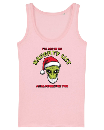 Crăciun extraterestru - You are on the naughty list Cotton Pink