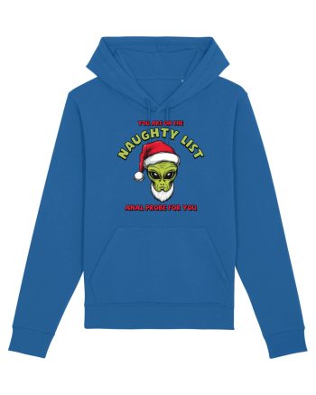 Crăciun extraterestru - You are on the naughty list Royal Blue