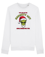 Crăciun extraterestru - You are on the naughty list Bluză mânecă lungă Unisex Rise