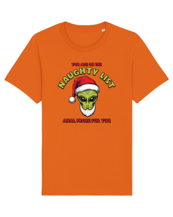 Crăciun extraterestru - You are on the naughty list Bright Orange