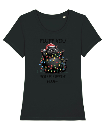 de Crăciun cu pisici rebele - Fluff you - you fluffin fluff Black