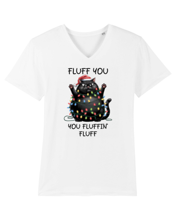 de Crăciun cu pisici rebele - Fluff you - you fluffin fluff White
