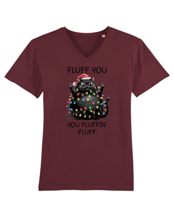 de Crăciun cu pisici rebele - Fluff you - you fluffin fluff Burgundy