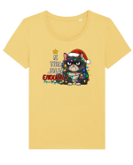 de Crăciun cu pisici rebele - Is this jolly enough Tricou mânecă scurtă guler larg fitted Damă Expresser