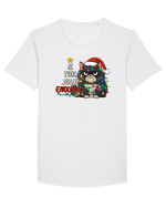 de Crăciun cu pisici rebele - Is this jolly enough Tricou mânecă scurtă guler larg Bărbat Skater