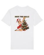 de Crăciun pentru femei cu atitudine - Deck the halls Tricou mânecă scurtă Unisex Rocker