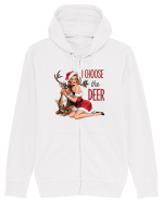 de Crăciun pentru femei cu atitudine - I choose the deer Hanorac cu fermoar Unisex Connector