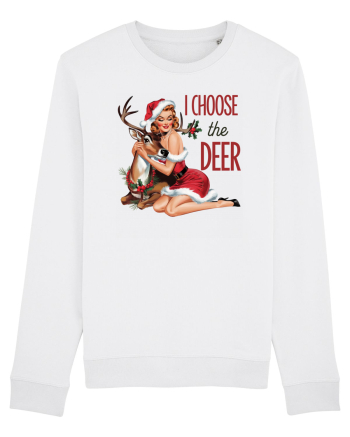 de Crăciun pentru femei cu atitudine - I choose the deer White