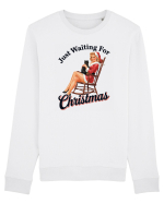 de Crăciun pentru femei cu atitudine - Just waiting for Christmas Bluză mânecă lungă Unisex Rise