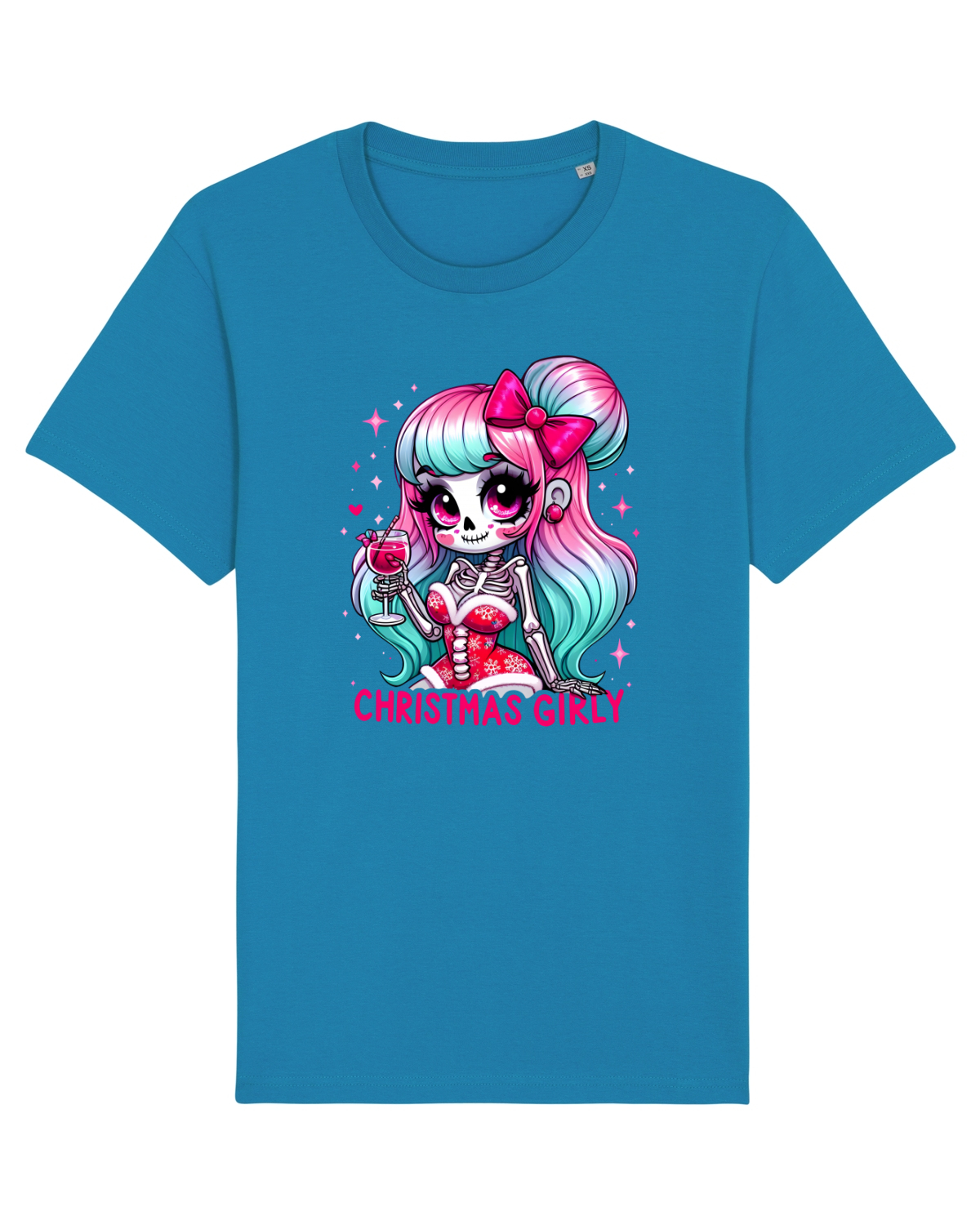 Tricou mânecă scurtă Unisex Rocker Azur