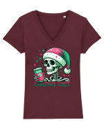 nonconformist de Crăciun - Christmas Vibes Tricou mânecă scurtă guler V Damă Evoker