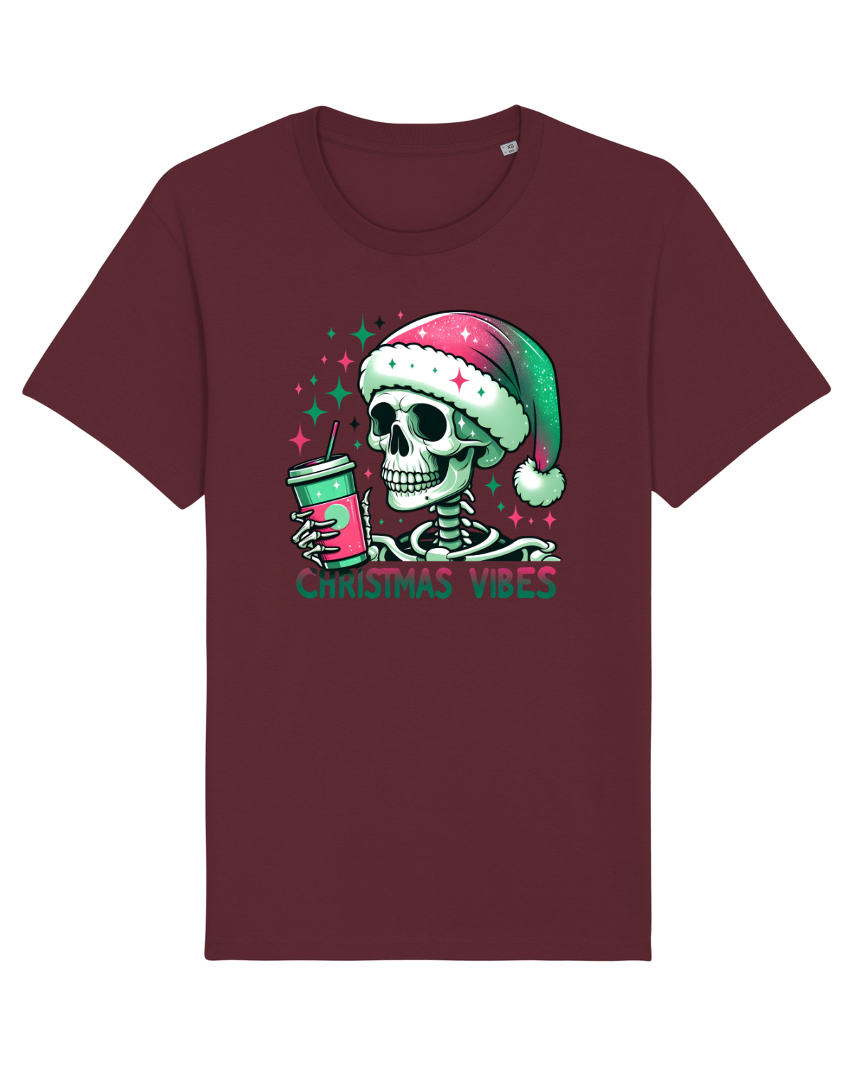 Tricou mânecă scurtă Unisex Rocker Burgundy