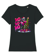 nonconformist de Crăciun - Creepy ho ho ho Tricou mânecă scurtă guler larg fitted Damă Expresser