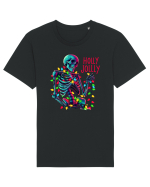 nonconformist de Crăciun - Holly Jolly Skeleton Tricou mânecă scurtă Unisex Rocker