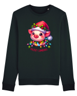 nonconformist de Crăciun - Merry oinkmas Bluză mânecă lungă Unisex Rise