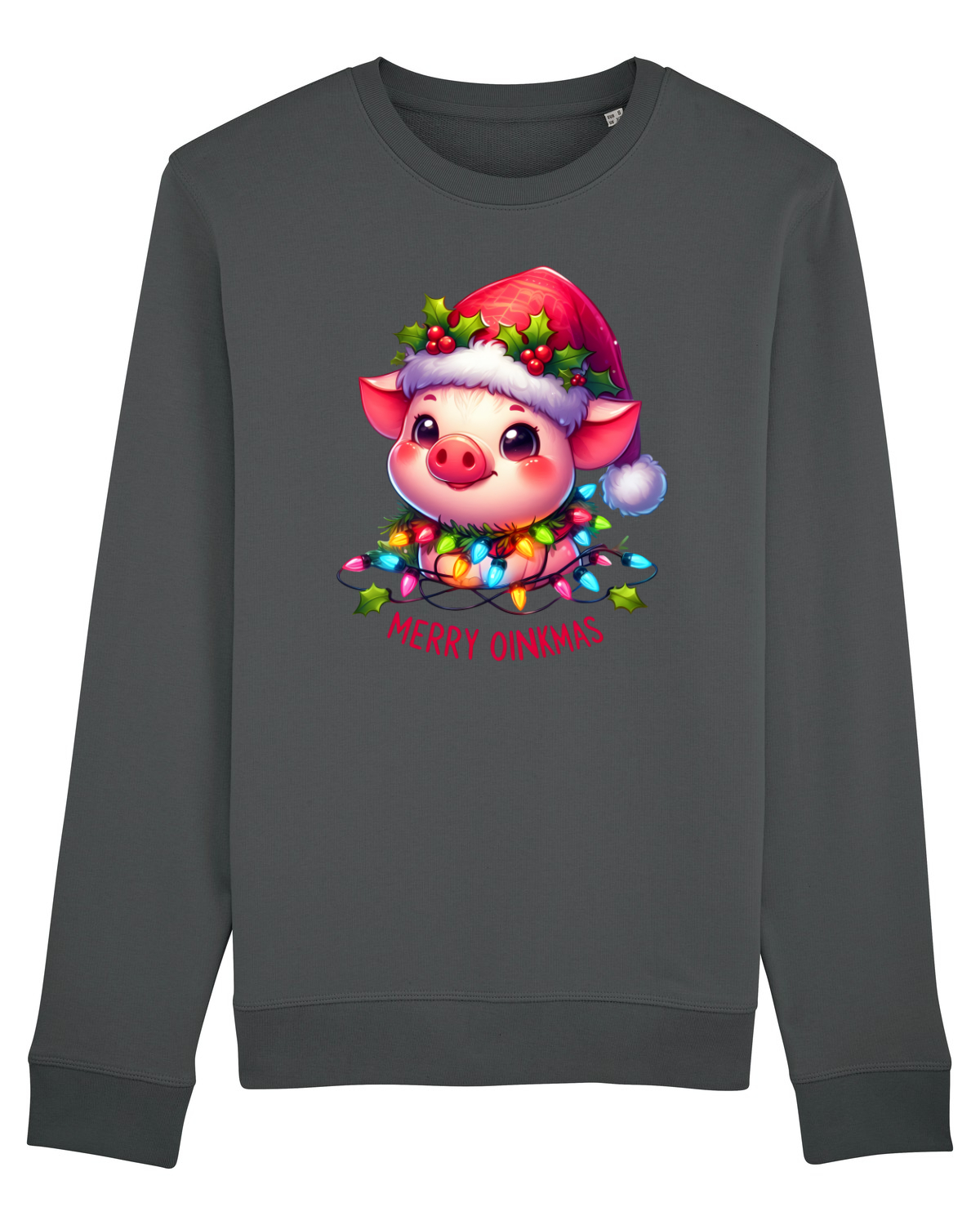 Bluză mânecă lungă Unisex Rise Anthracite