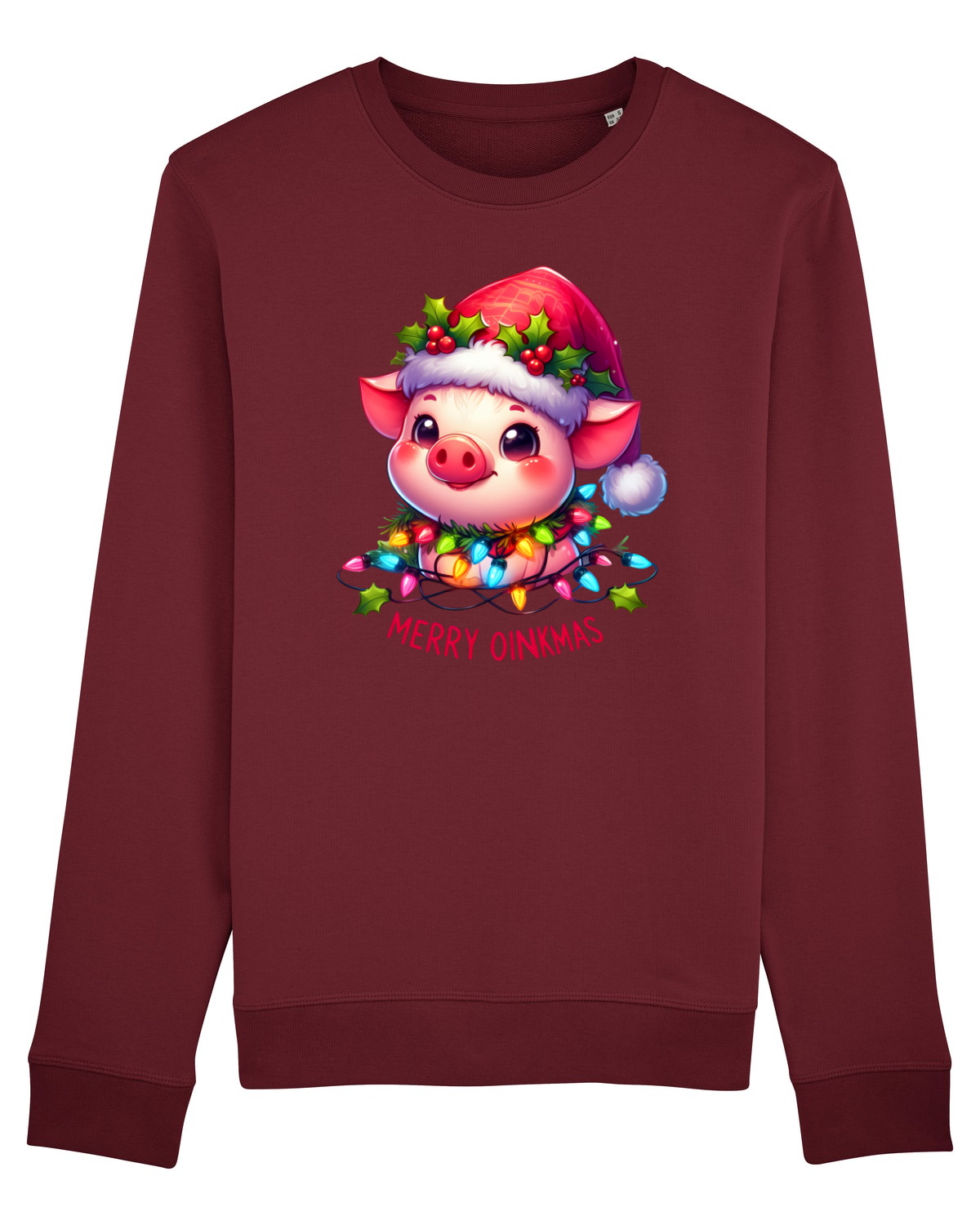 Bluză mânecă lungă Unisex Rise Burgundy
