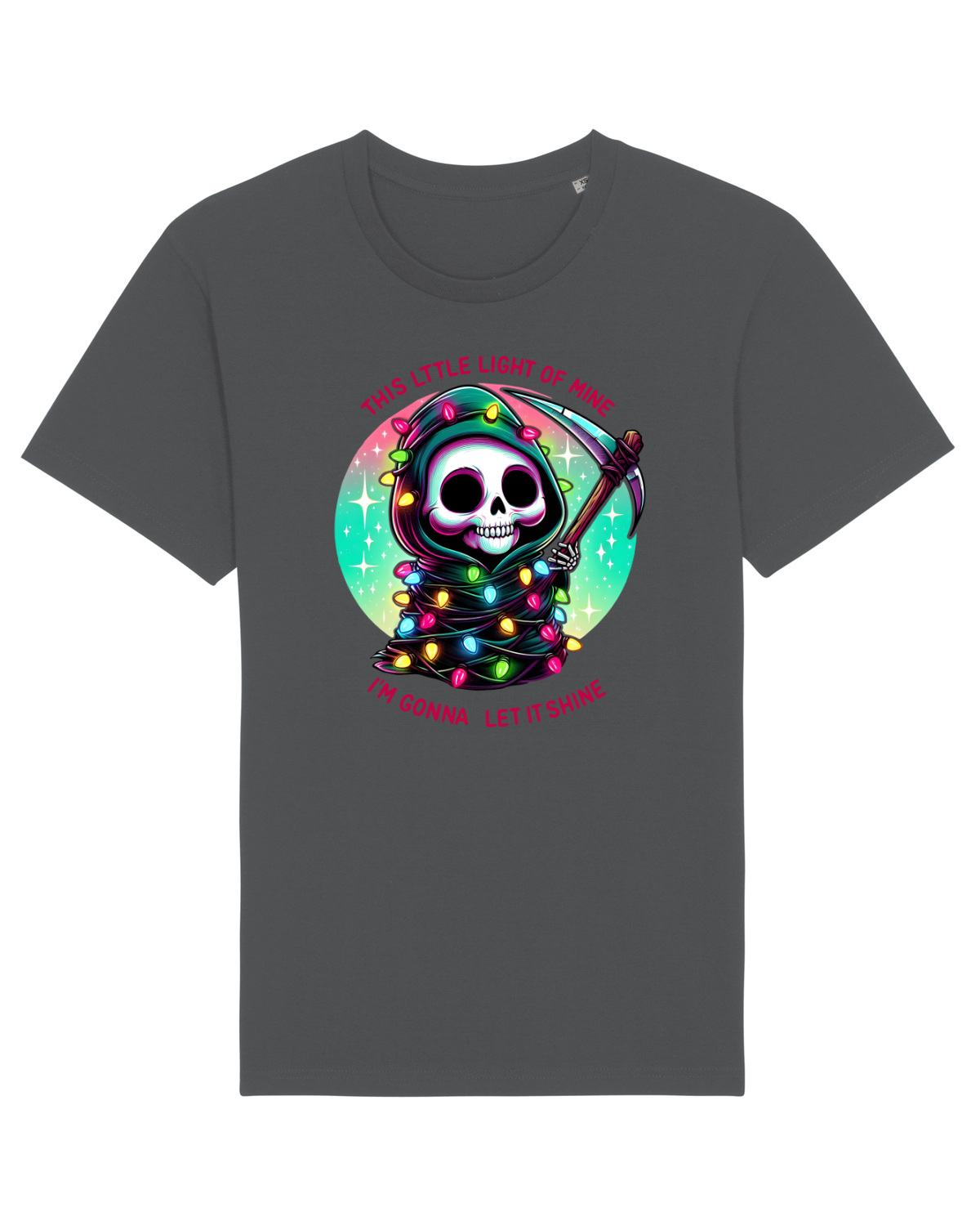 Tricou mânecă scurtă Unisex Rocker Anthracite