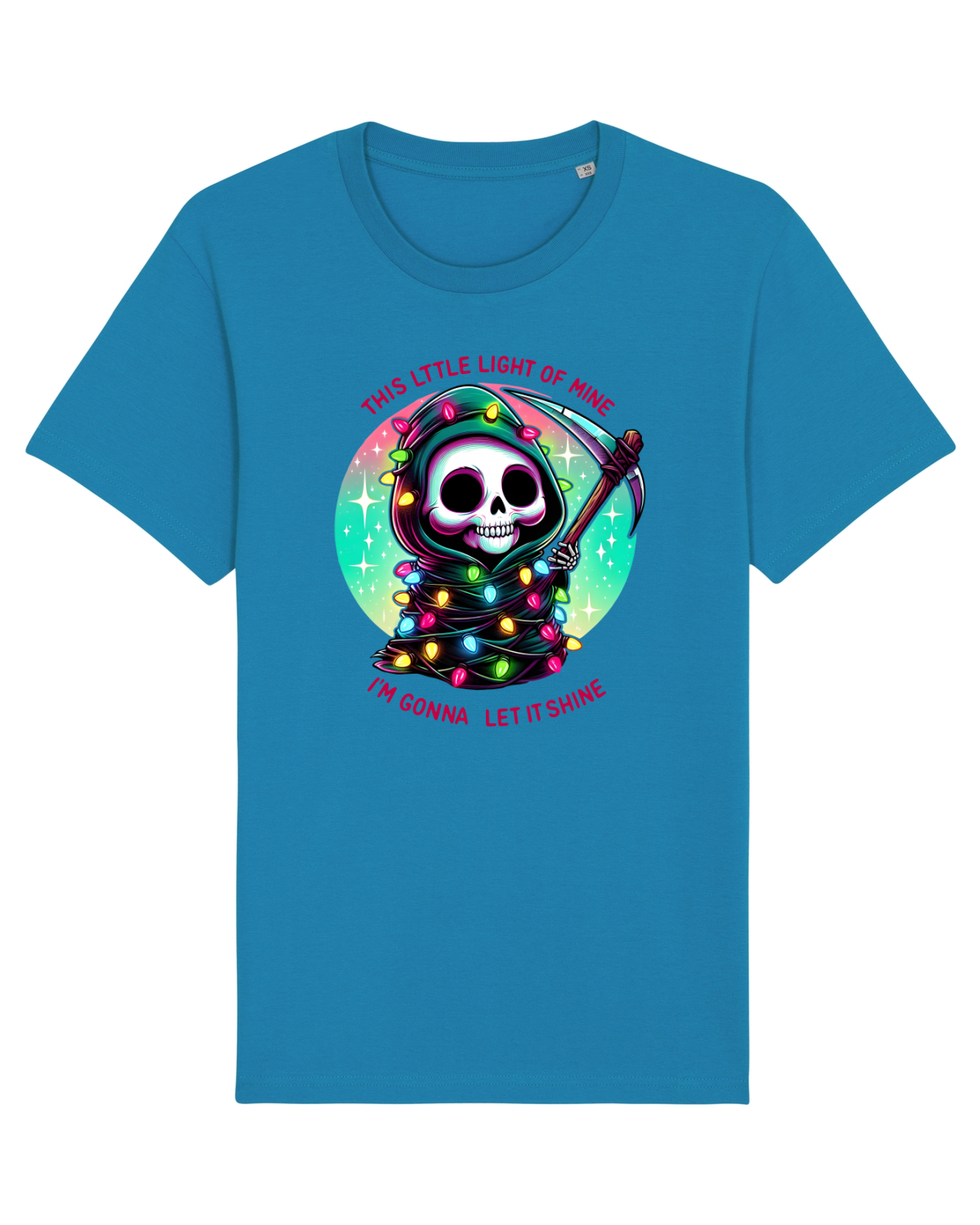 Tricou mânecă scurtă Unisex Rocker Azur