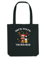 cu bere de Crăciun - Brew-dolph the rein-beer Sacoșă textilă