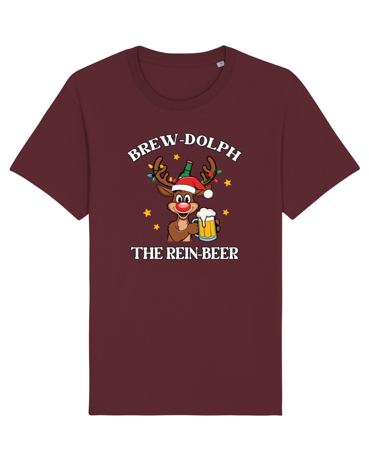 Tricou mânecă scurtă Unisex Rocker Burgundy