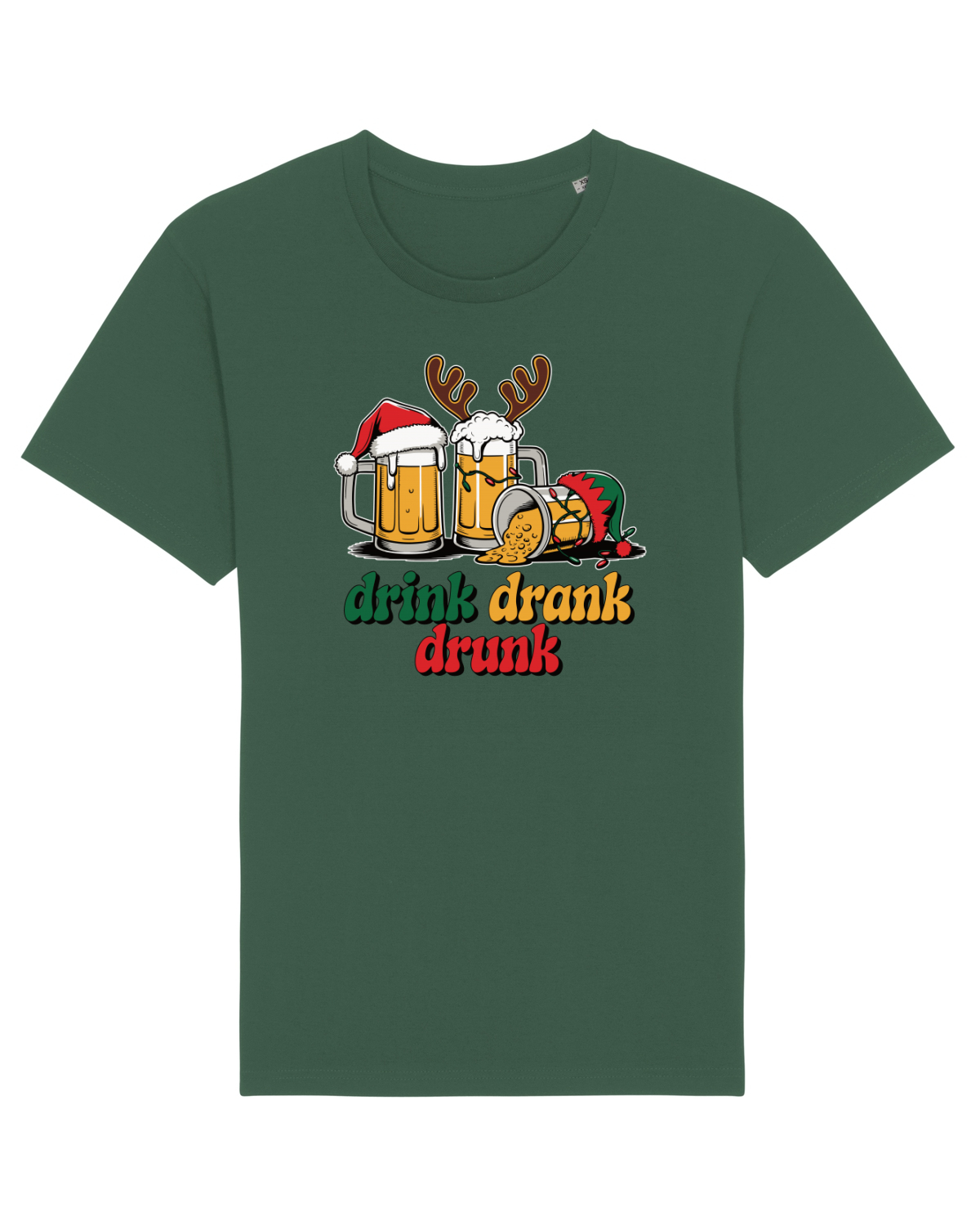 Tricou mânecă scurtă Unisex Rocker Bottle Green