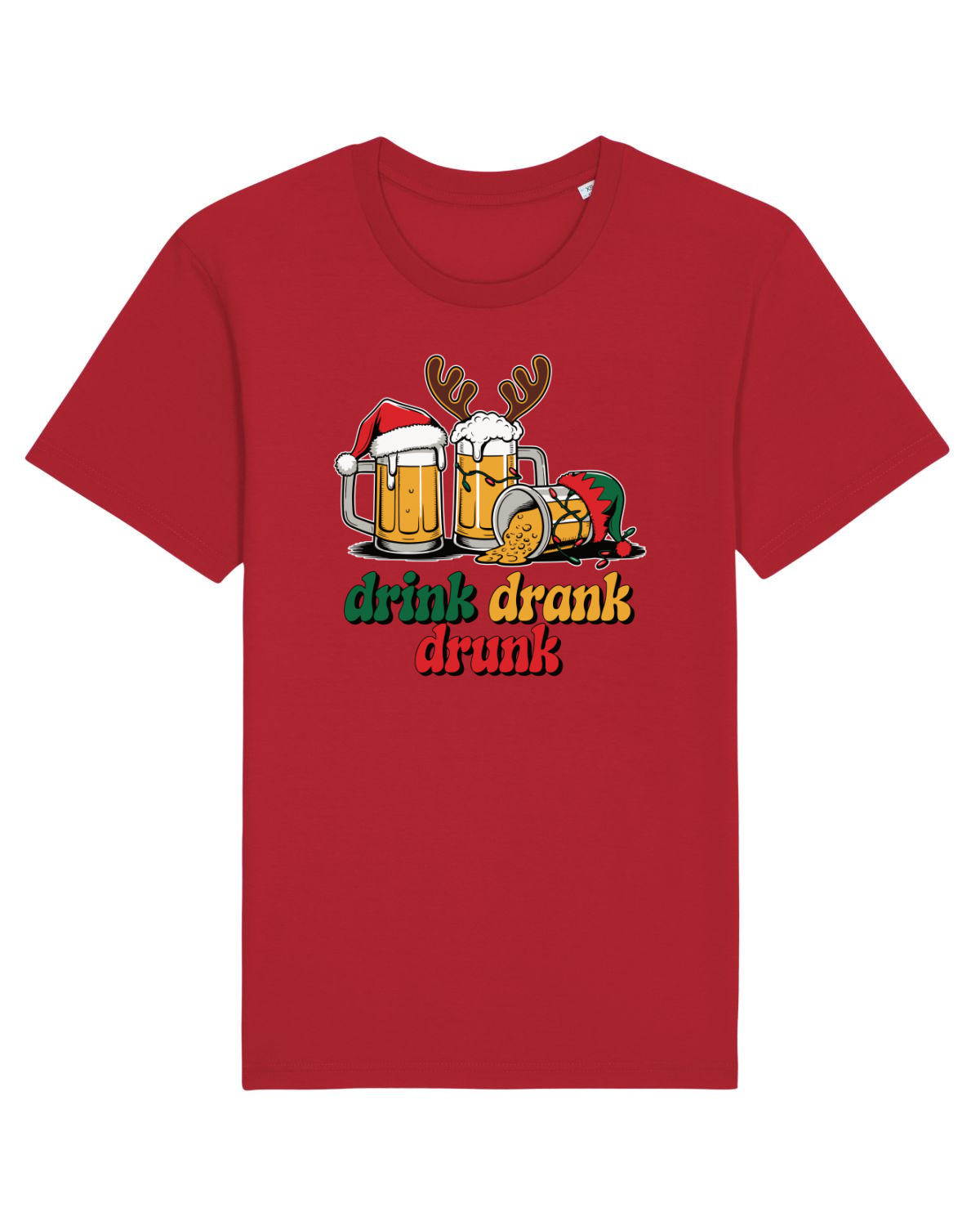 Tricou mânecă scurtă Unisex Rocker Red
